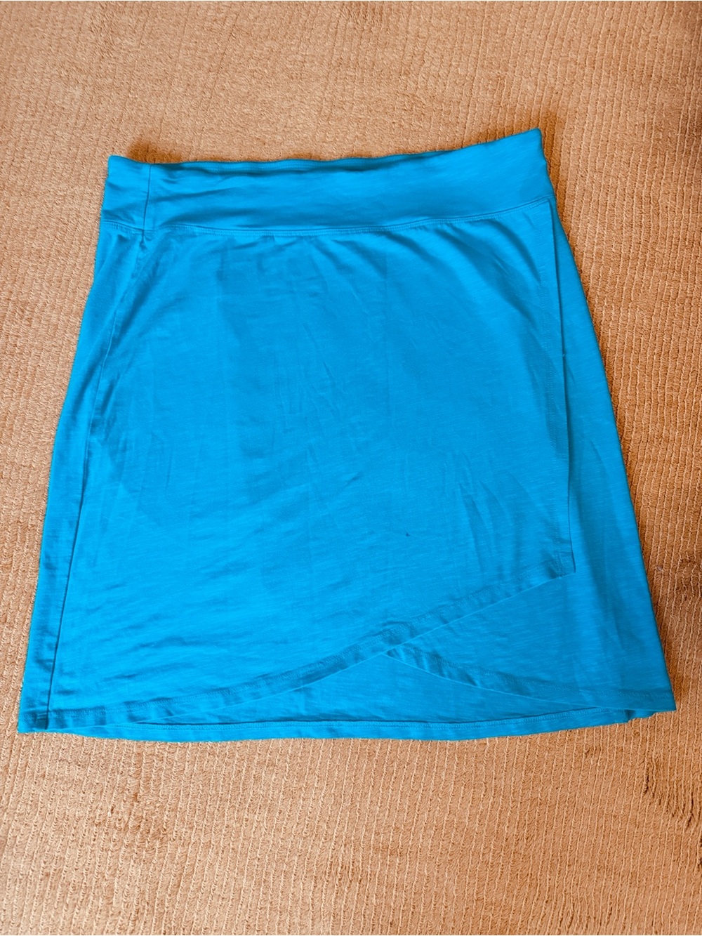 Eastern Mountain Sports organic cotton turquoise Blue knit Skirt